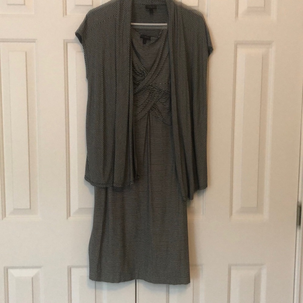 Talbots Black and white stripes set